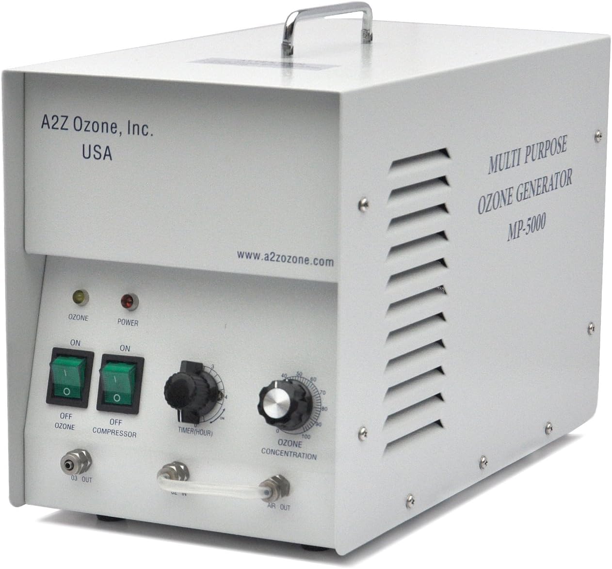 MP - 5000 Ozone Generator, Adjustable Timer, Ozonator treatment, for Water Use with optional oxygen hookup, up to 5000mg/hr,