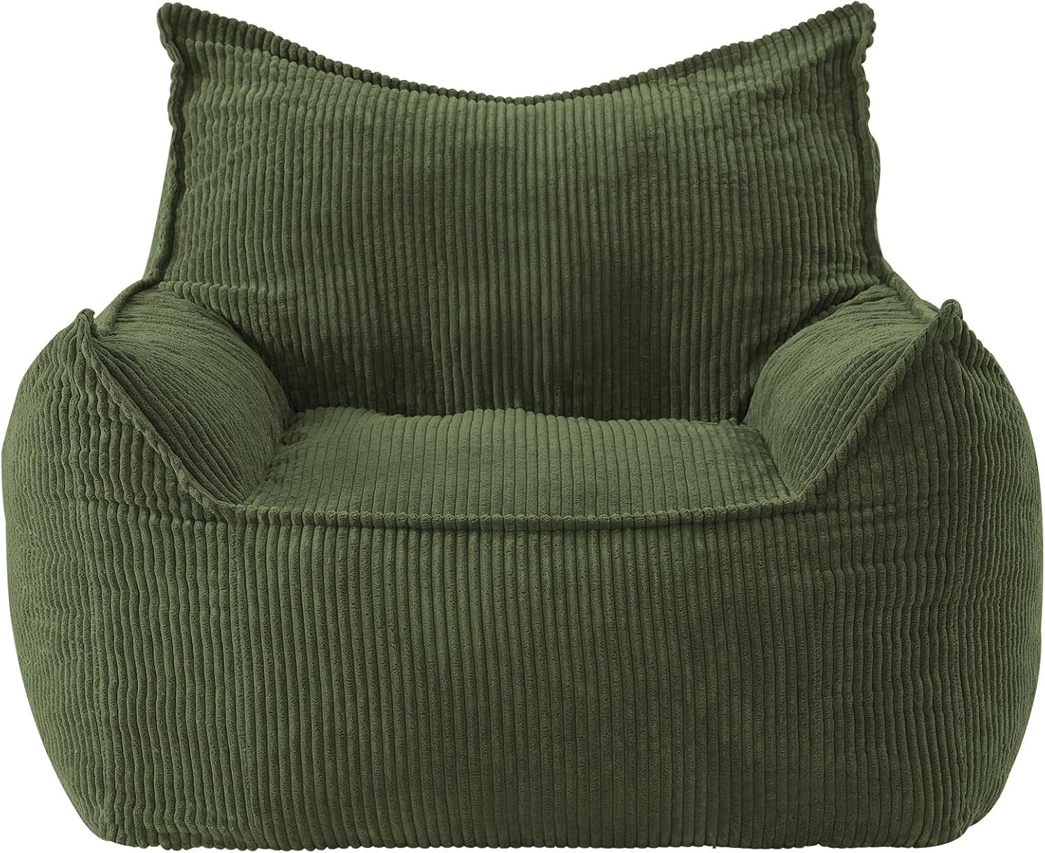 EBENCHICO Giant Bean Bag Chair Sofa for Adults Teens, Comfy Corduroy Large Bean Bag Chairs with Armrests for Bedroom Living Room, Adult BeanBag Lazy Sofa Couch Chairs with Filler Included
