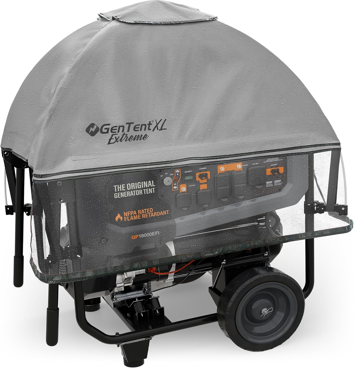 GenTent XL Open Frame Running Cover – Universal Kit Generator Tent for Larger Generators (Gray, XL - Extreme)