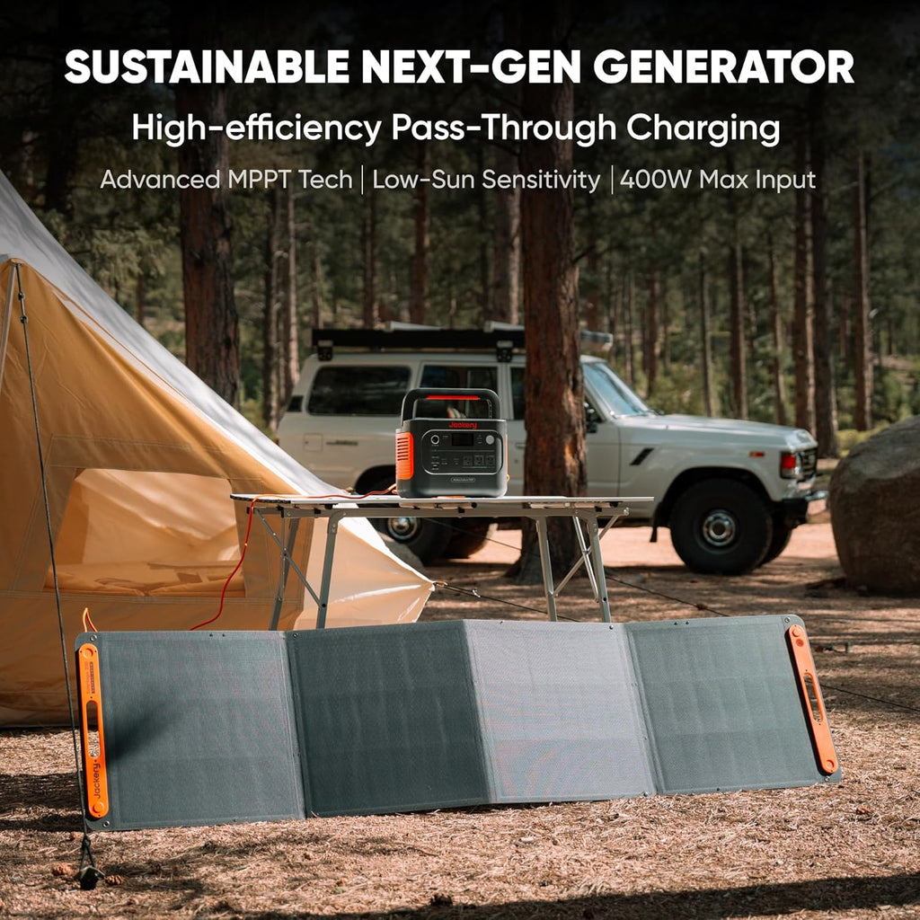 Jackery Explorer 1000 v2 Portable Power Station*2,1070Wh LiFePO4 Battery,1500W AC/100W USB-C Output, 1 Hr Fast Charge, Solar Generator for Camping,Emergency, RV, Off-Grid Living(Solar Panel Optional)