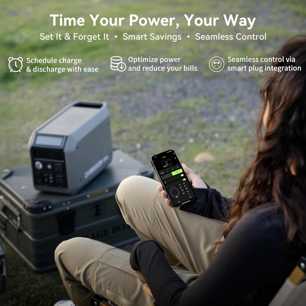 Dabbsson Solar Generator 1000L with Charger S, 1008Wh Semi-Solid LiFePO4, 560W Alternator Charger, 1200W AC Output, 1600W Power Boost, 1.3X Longer Runtime, 0-80% in 50 Min, for Home Backup/Camping/RV