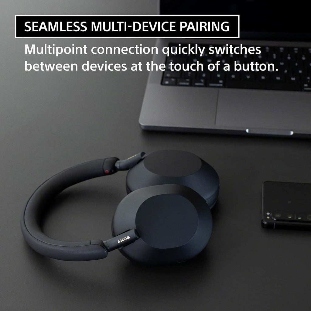Sony WH-1000XM5 Premium Noise Canceling Headphones, Auto NC Optimizer, 30-Hour Battery, Alexa Voice Control, Silver