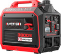 AMERISUN 3800W Gas Powered Portable Inverter Generator, Gas Generator with CO Sensor ECO Mode Digital Display, Parallel Capable EPA Compliant Long Runtime for Camping Tailgating Home Quiet Lightweight