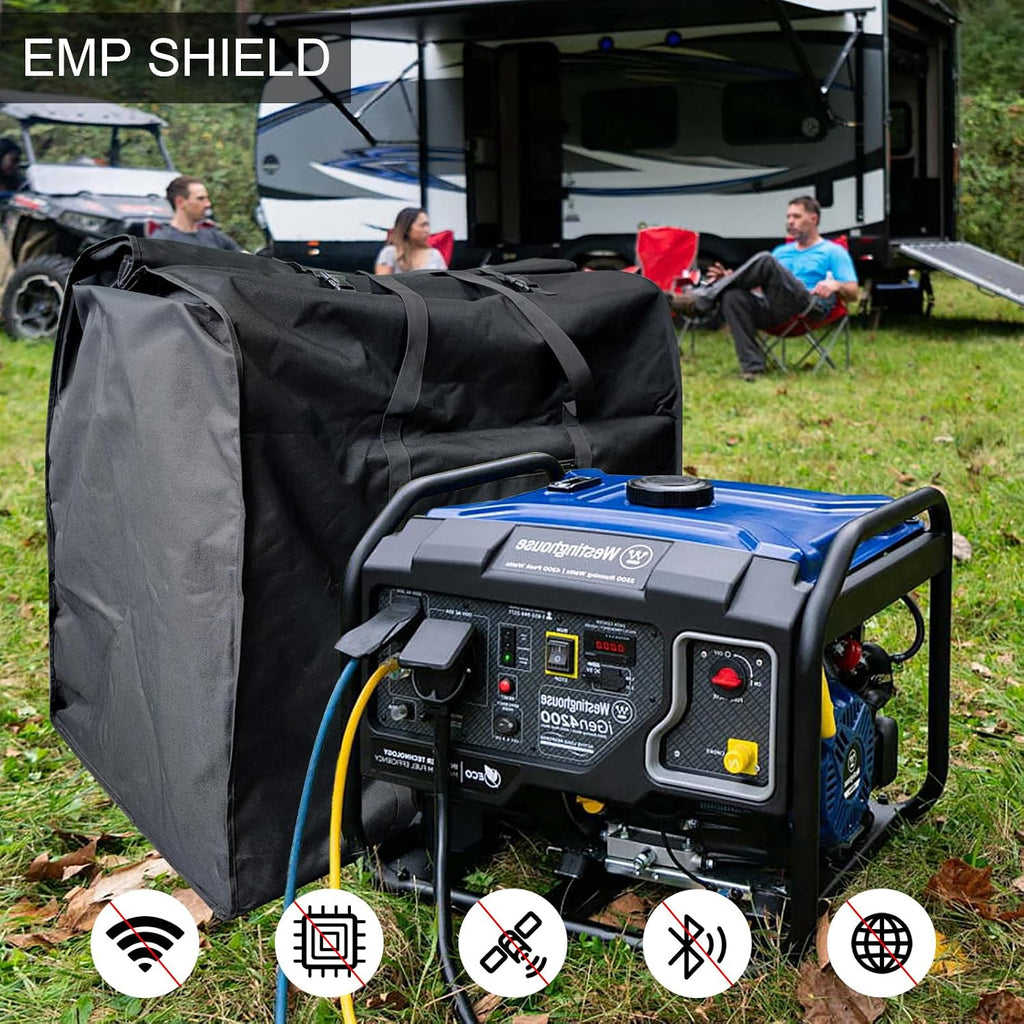 Faraday Bag for Generators and Large Electronics, Extra-Large Military-Grade Faraday Bag for Digital Forensics, Protect Electronics from Damage, Privacy Security, Anti-Hacking, Anti-Spying