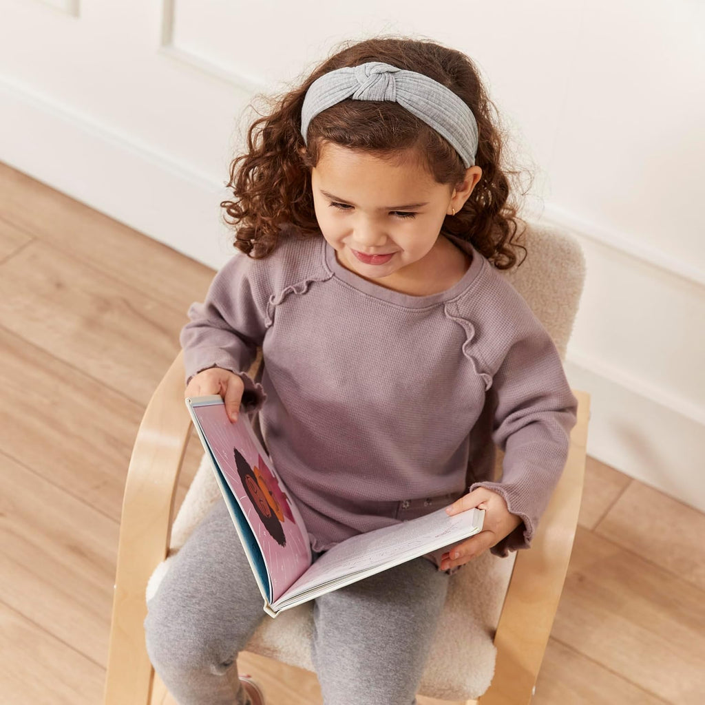 ECR4Kids Bentwood Reading Rocking Chair with Armrests and Cushion, Montessori Furniture, Natural