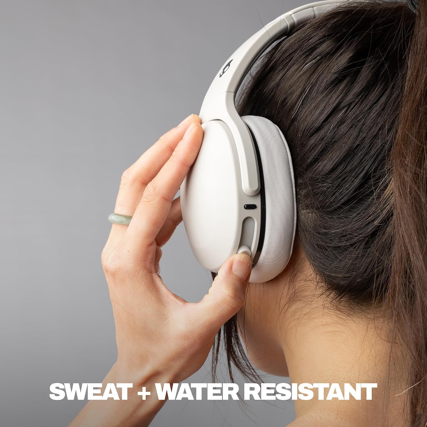 Skullcandy Crusher 540 Active Wireless Bluetooth Headphones with Multi-Sensory Bass, Noise Isolating Over-Ear Fit, Sweat and Water Resistant, 40 Hours Battery, Microphone for iPhone Android - Concrete