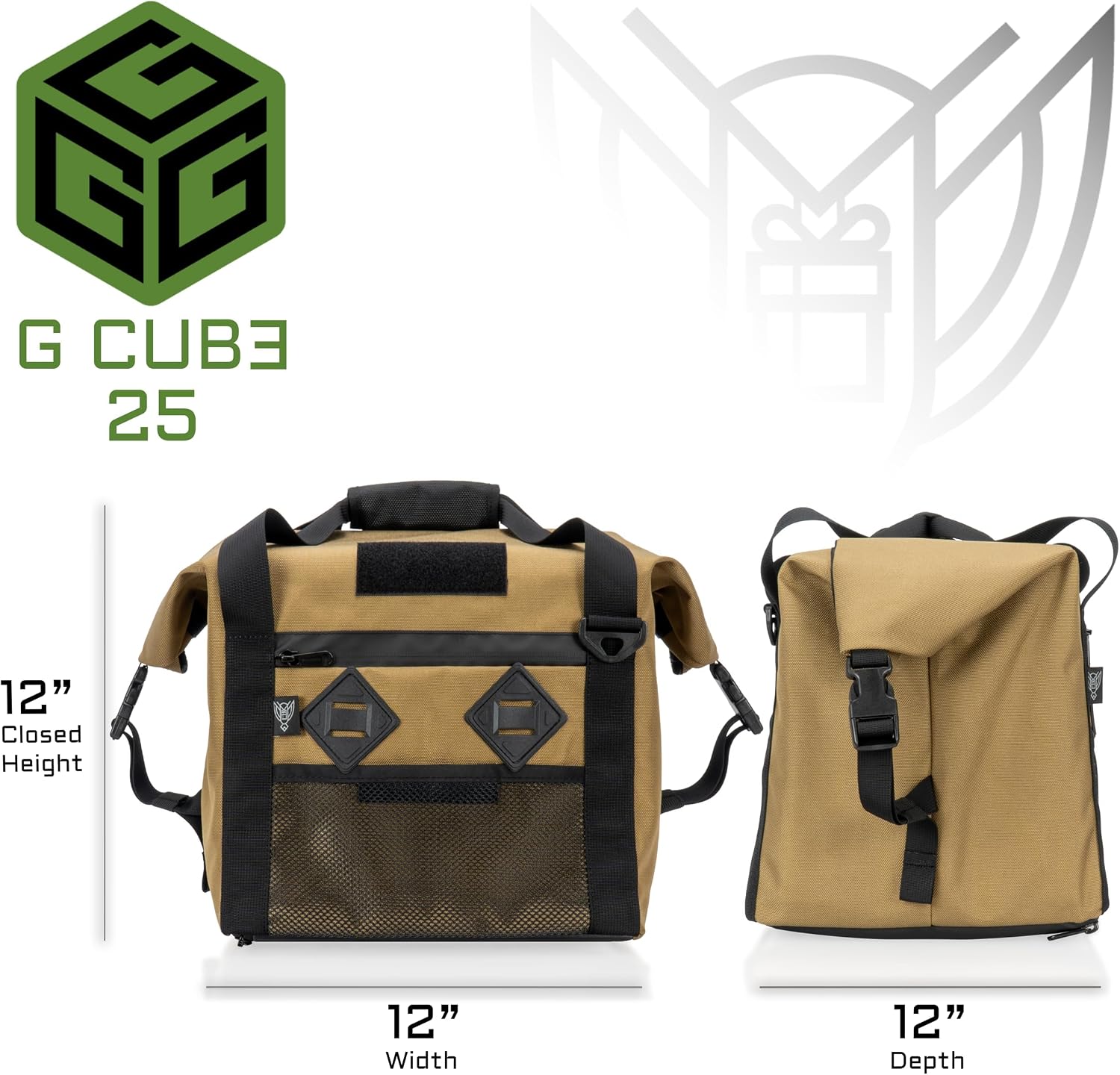 Xtreme Sight Line ~ G CUBƎ 25 Faraday Bag for Small Generators and Electronics ~ Protects Against EMP/CME/EMF/RF ~ Diamond Form Faraday Lined Interior ~ Backwoods Camo