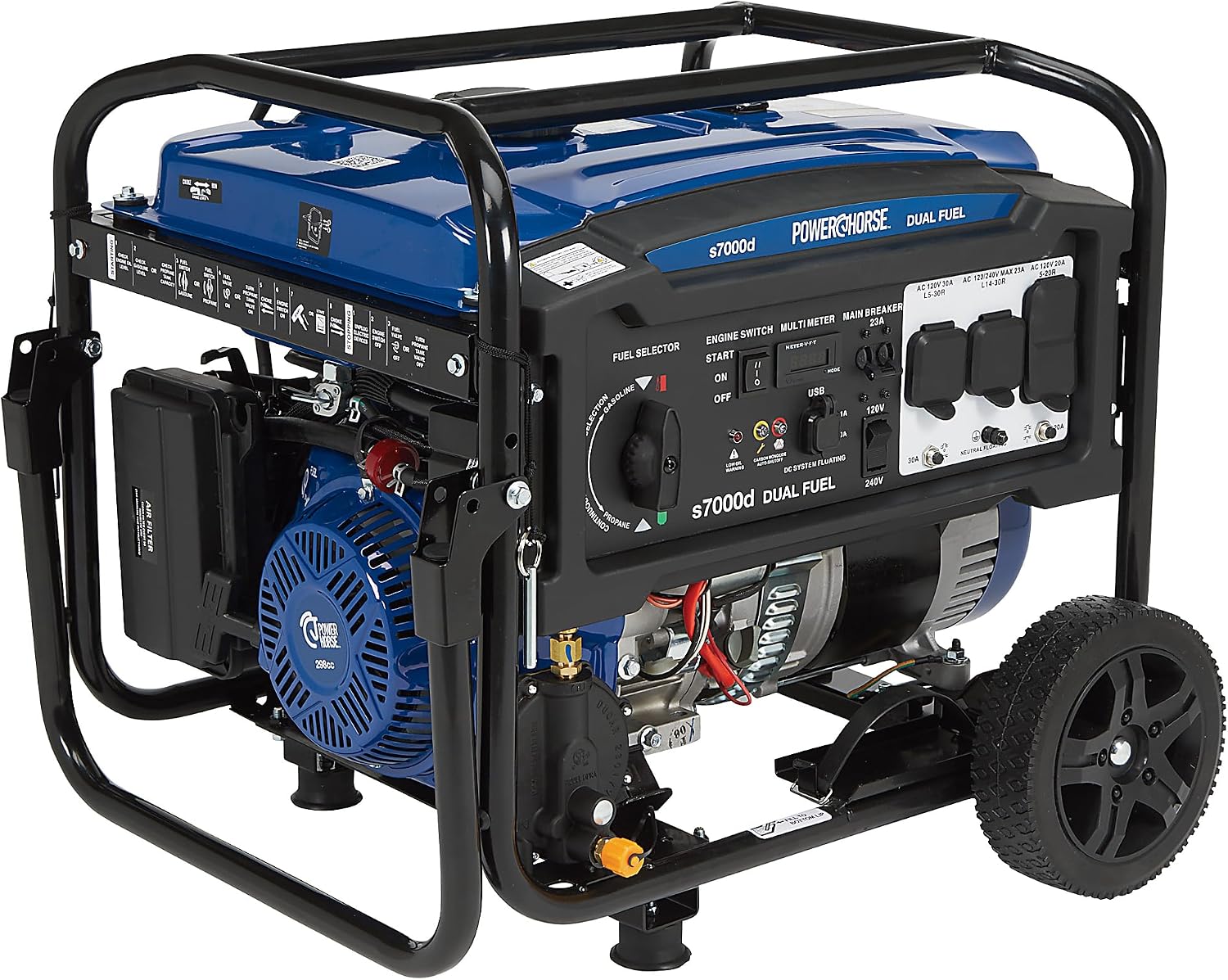 Powerhorse Portable Generator with Electric Start, 7000 Watts