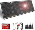 DOKIO 200W 36V Portable Foldable Solar Panel Kit, Compact 19x26.4in Design 9.7lb with Standalone Controller and USB, Monocrystalline Charger for 24V Batteries, Power Stations, RV Camping Emergency Use