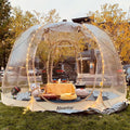 Alvantor® Pop Up Bubble Tent® - 12' x 12' Instant Igloo Tent® - 8-10 Person Screen House for Patios - Large Oversize Weather Proof Pod - Cold Protection Camping - Beige
