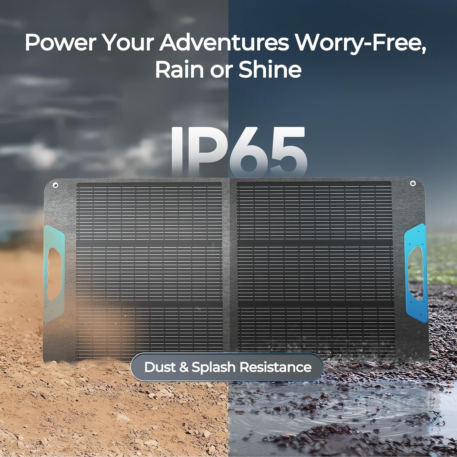 Renogy 100 Watt Solar Panel, N-Type 100W Portable Solar Panels w/Kickstands, Foladable 25% High Efficiency Solar Charger for Power Station, USB-A&Type-C Output, for Camping, RV, SUV, Off-Grid Outdoor