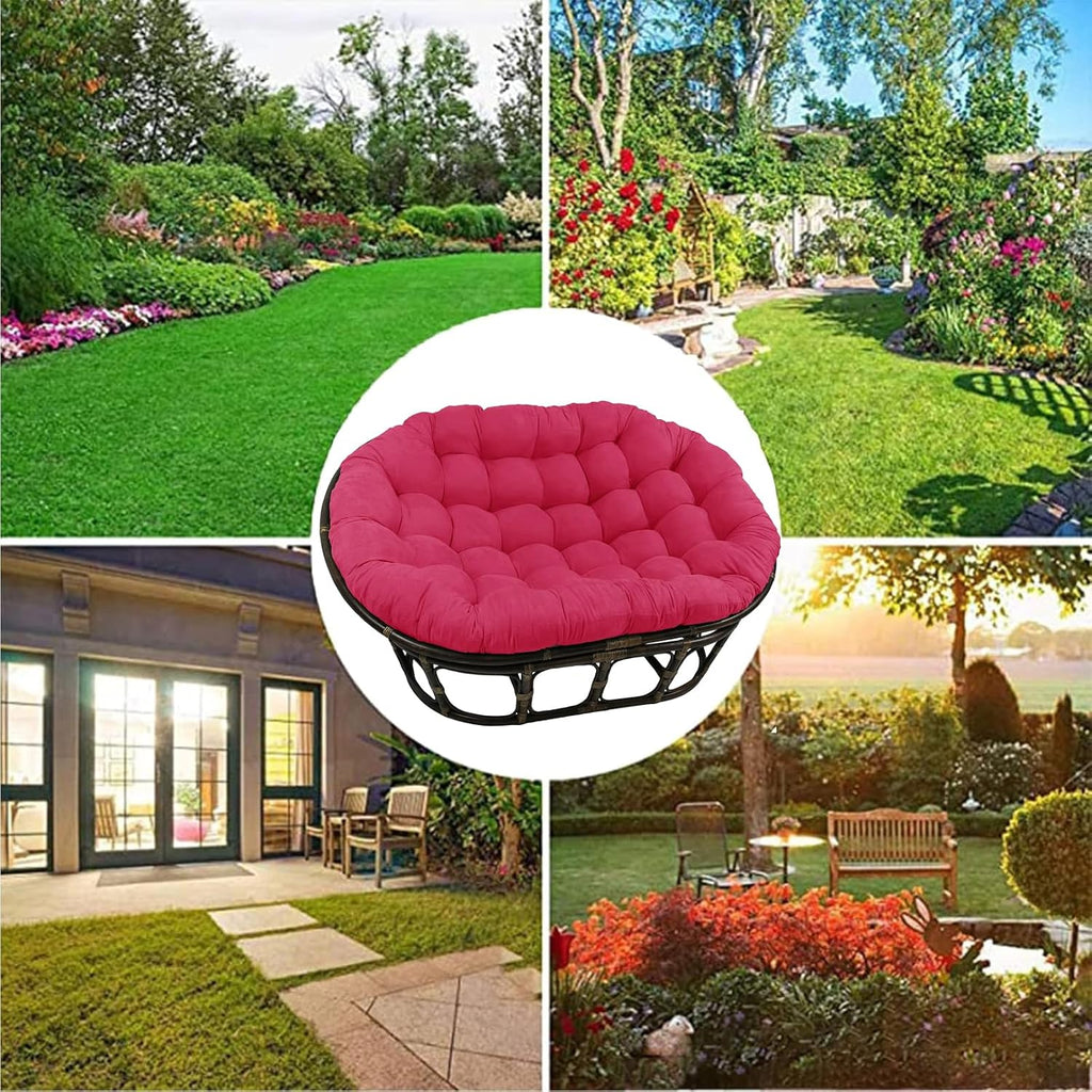 ZTGL C,1 pc 170x120cm, Large Water Proof Papasan Chair Cushion, Thicken Indoor Outdoor Rocking Chair Cushion, Rattan Hanging Basket Cushion, 2 Person Egg Nest Replacement Pad
