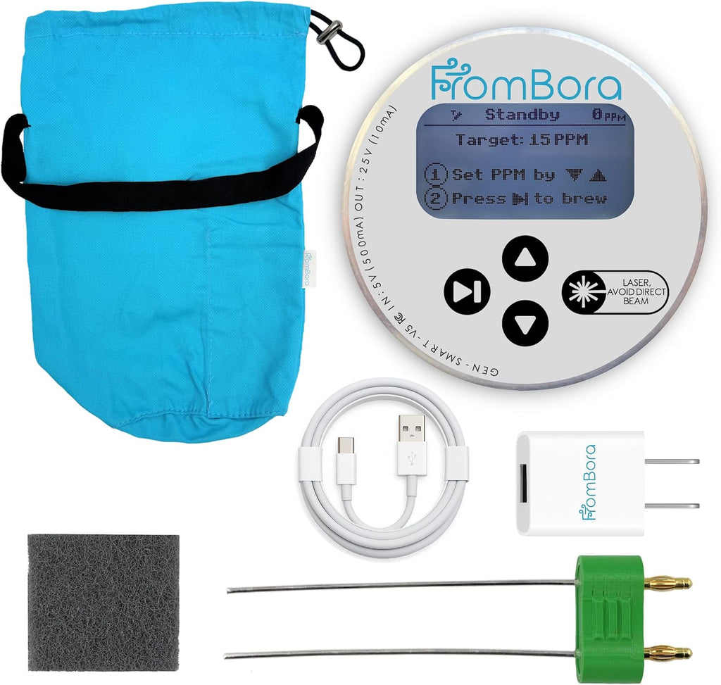 SMART Colloidal Silver Generator Kit – PPM Auto-Stop – 99.99% Pure Silver Rods – Constant Current Machine for True Nano Particles – Active Stirring, LCD, Built-in Laser & TDS Meter