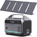 DARAN Portable Power Station with 60W Solar Panel, 288Wh (90,000mAh) LiFePO4 Battery, 350W (600W Peak) Mini Solar Generator, 2.1Hrs Fast Charing, 7-Port Design with AC Outlet for Emergency, Hurricane