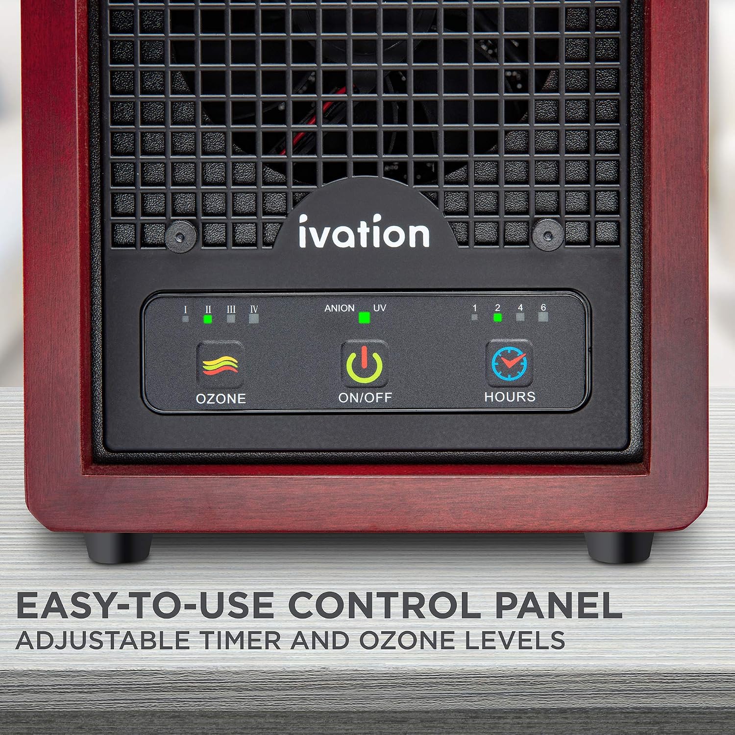 Ivation 5-in-1 Air Purifier & Ozone Generator For Up to 3,500 Sq/Ft, Ionizer & Deodorizer – Included 2 UV Lights, Photo-Catalytic and Carbon Filters, Eliminates Odors from Pets, Smoke, Food & More
