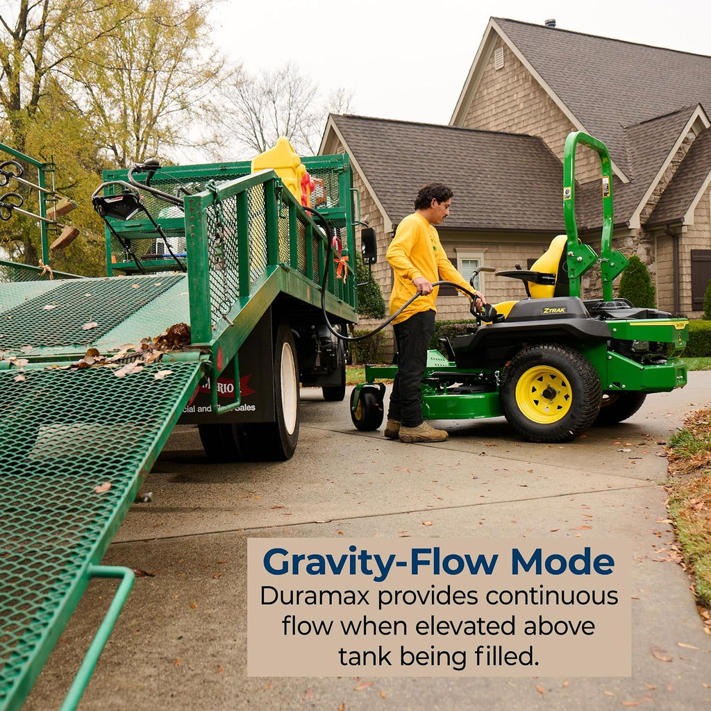 Scepter Duramax 14 Gallon Wheeled Utility Transfer Tank with Spout Pump, Yellow – Portable Rolling Container w/ 10-Foot Hose for Mowers, Generators, Marine Use, Off-Road Vehicles & Power Equipment