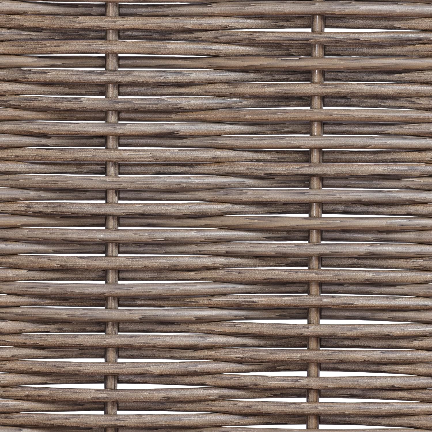 Acacia Wood & Rattan Twin Size Outdoor Swing Bed with Hanging Ropes - 3 Color Options for Backyard or Porch Relaxation (Teak/RR)