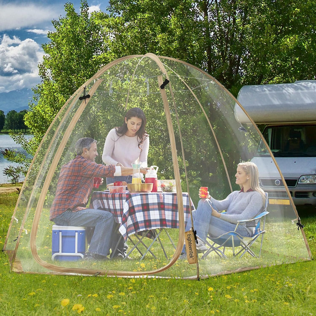 Alvantor® Pop Up Bubble Tent®,Large Oversize Igloo Screen House,4-6 Person Cold Protection Outdoor Igloo, Winter Tent Snaps Fit 10'x10'x6.5'