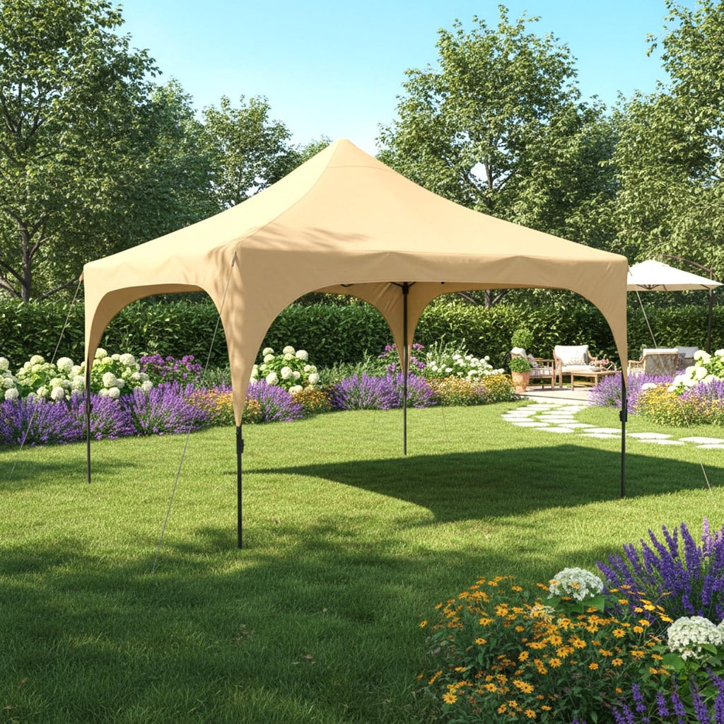 Garden Winds Reinforced Replacement Canopy Top Cover Compatible with The 2000024115, 2000035987 Coleman Instant 12' x 12' Pop Up Canopy - Classic Sand, Riplock 350