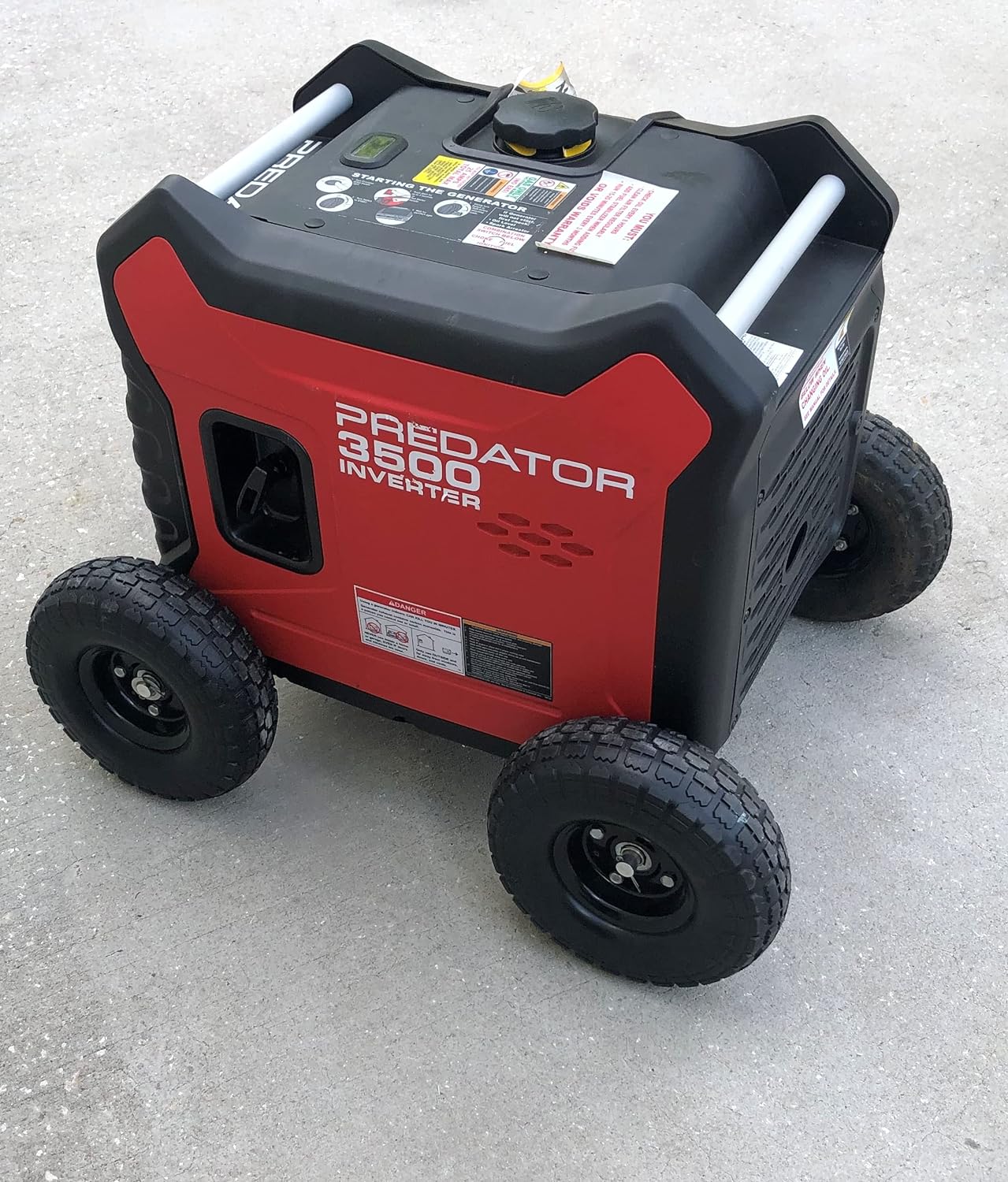 All Terrain 10' No Flat Tire Wheel Kit with Locking Hub Compatible with Predator 3500 Watt Inverter Generator