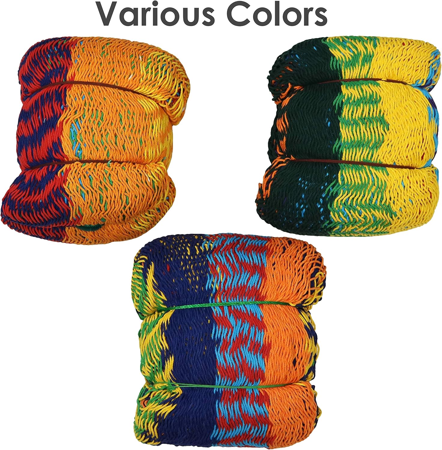 Sunnydaze Handwoven XXL Thick Cord Mayan Double Hammock for Outside - 625-Pound Capacity Heavy-Duty Outdoor Hammock - Multicolor