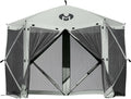 Exacme Portable Gazebo Pop up Tent for Camping, Outdoor Four Sides Pop-up Clam Screen Tent with Canopy Shelter, 1024 (5PC, Silver Grey)