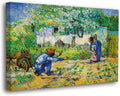 SpiritualHands Wheat Field with Cypresses Vincent Van Gogh Canvas Wall Art, The Starry Night Van Gogh Posters Self Portrait, Large Framed Wall Art Paintings for Wall Decorations for Bedroom (Vincent van Gogh First Steps, 24' x 36' - Ready to Hang)