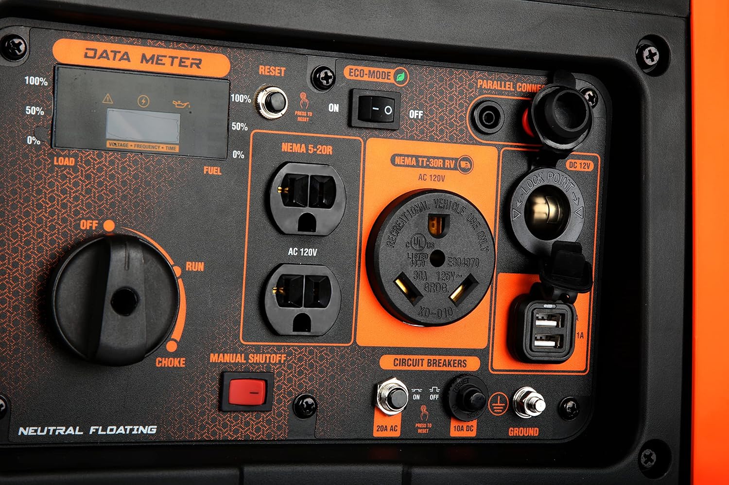 WEN 56450i Super Quiet 4500-Watt RV-Ready Portable Inverter Generator with Fuel Shut-Off