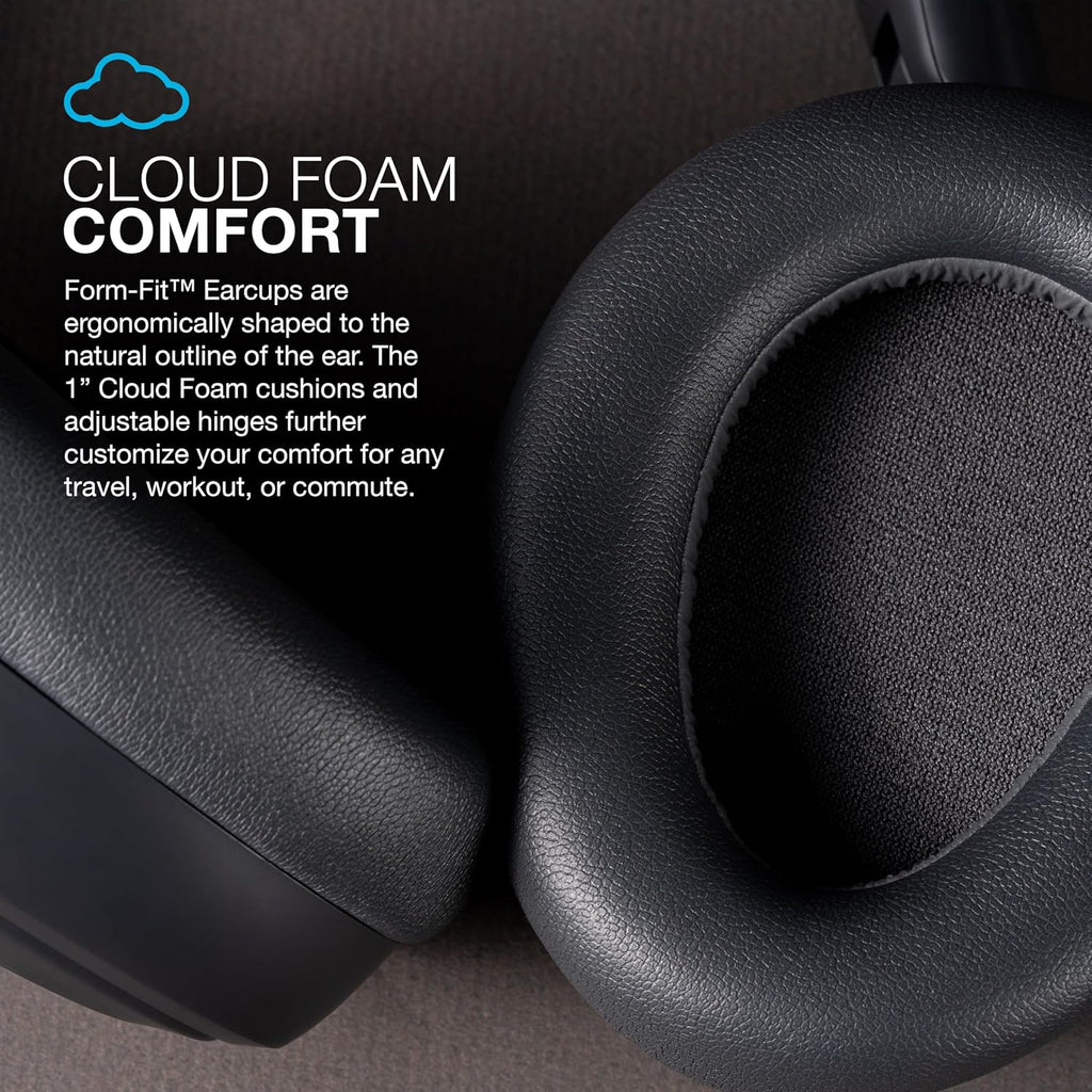JLab JBuds Lux ANC Wireless Bluetooth Headphones & Audio Bundles, Hybrid Active Noise Cancelling, Premium Over-Ear Headset with Optional True Wireless Earbuds