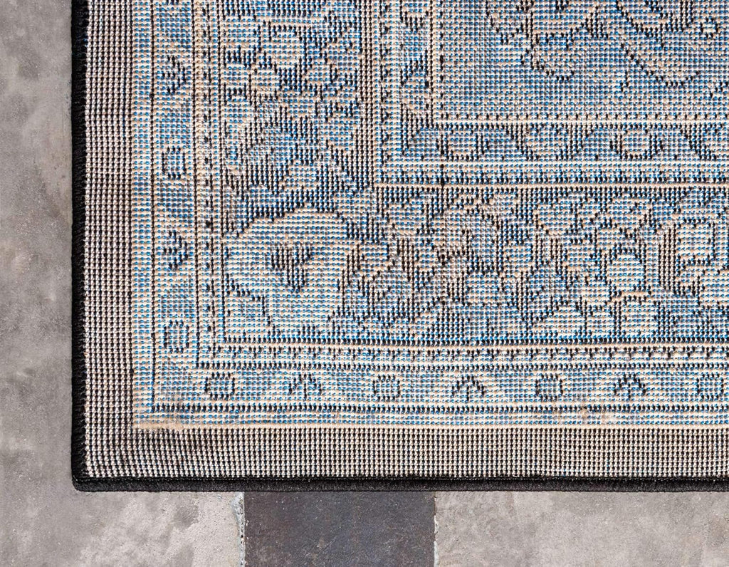 Unique Loom Reza Collection Traditional Persian Style Area Rug, 2 ft 2 in x 3 ft, Black/Beige