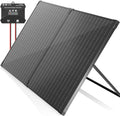 VOLTSET 100 Watt 12 Volt Portable Solar Panel with Waterproof 10A Charger Controller, Foldable 100W Solar Charger Suitcase with H-Bracket for Power Station, Car, Camping, RV, Boat and Outside