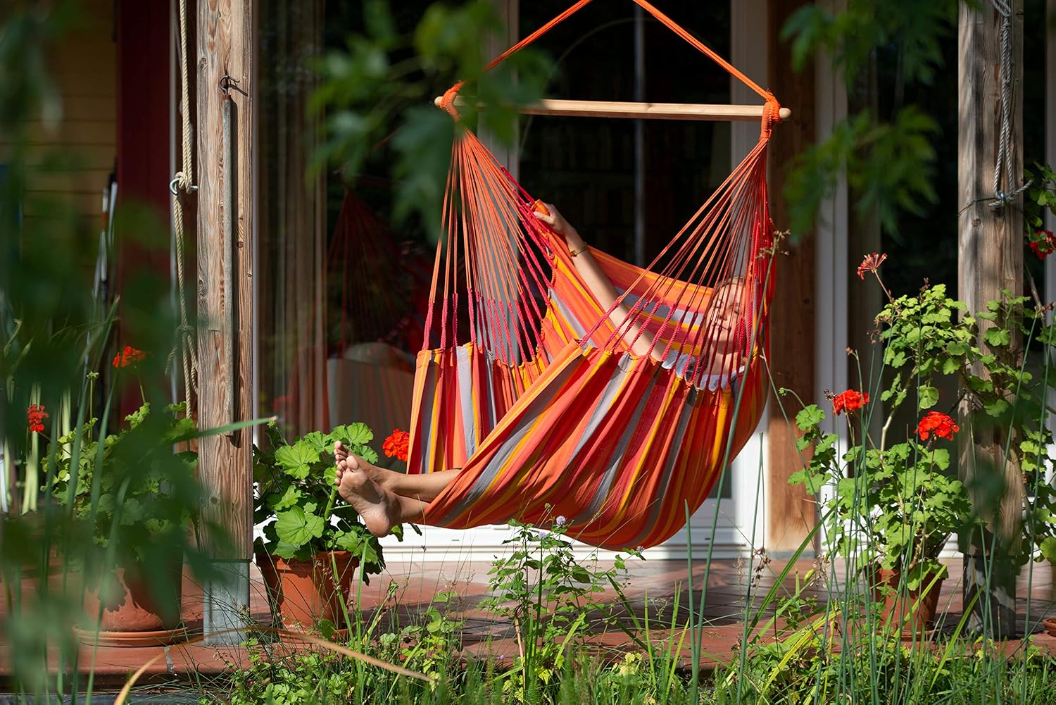 LA SIESTA® - XL King Domingo Hammock Swing Chair - Weather & Tear Resistant Hanging Hammock Chair - Indoor Outdoor Hammock Chair Swing - Hanging Chair for Patio Porch Bedroom - Max 355 Lbs, Toucan