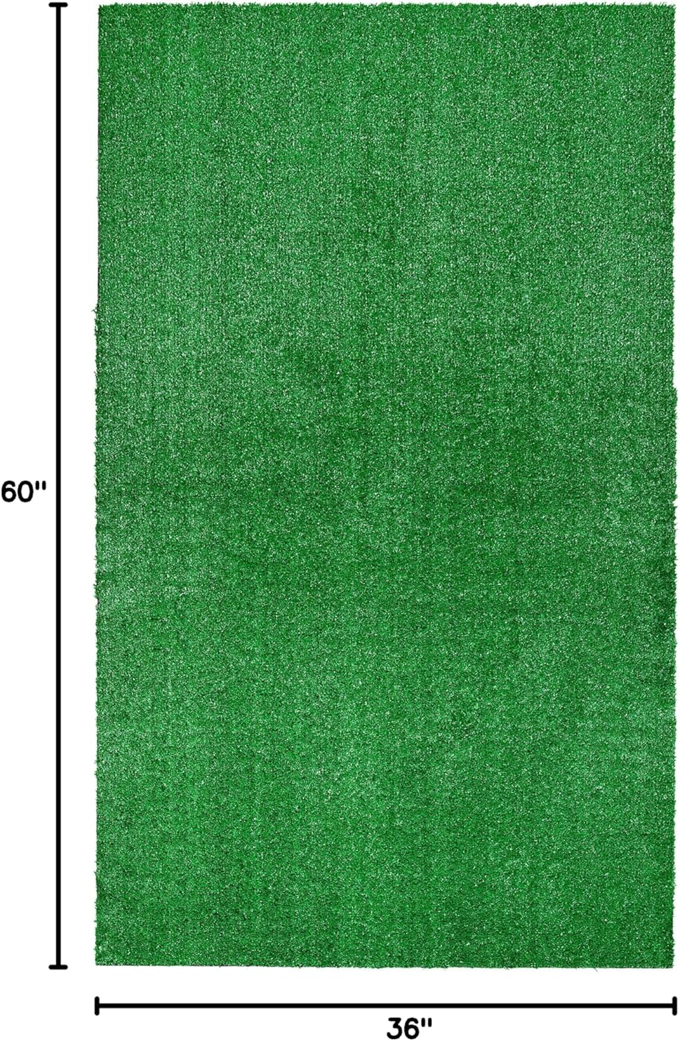 Garland Rug Artificial Grass 3 Ft. X 5 Ft. Large Indoor/Outdoor Area Rug Green -Lush Green, Durable, and Low-Maintenance for Patios, Lawns, and More