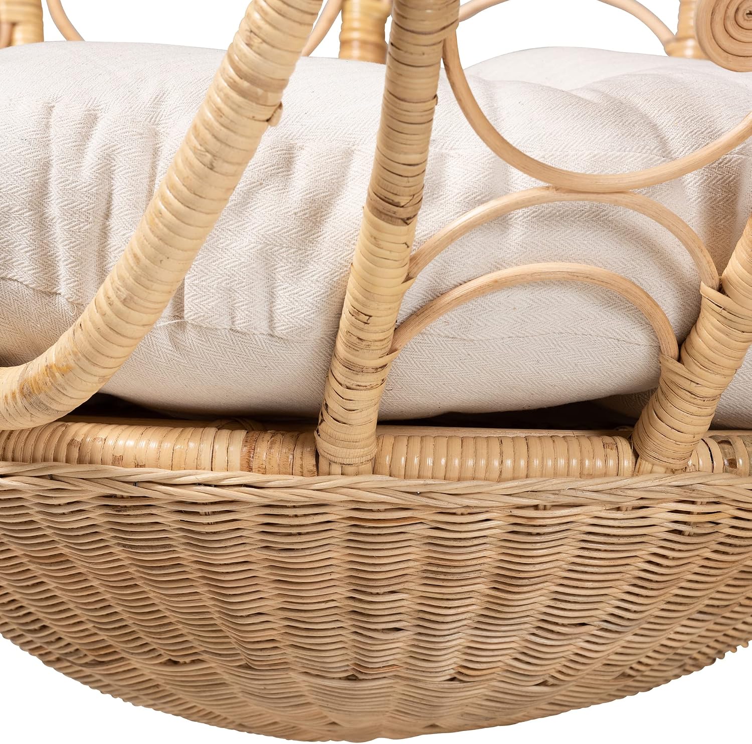 Bali & pari Umika Modern Bohemian Natural Rattan Hanging Chair