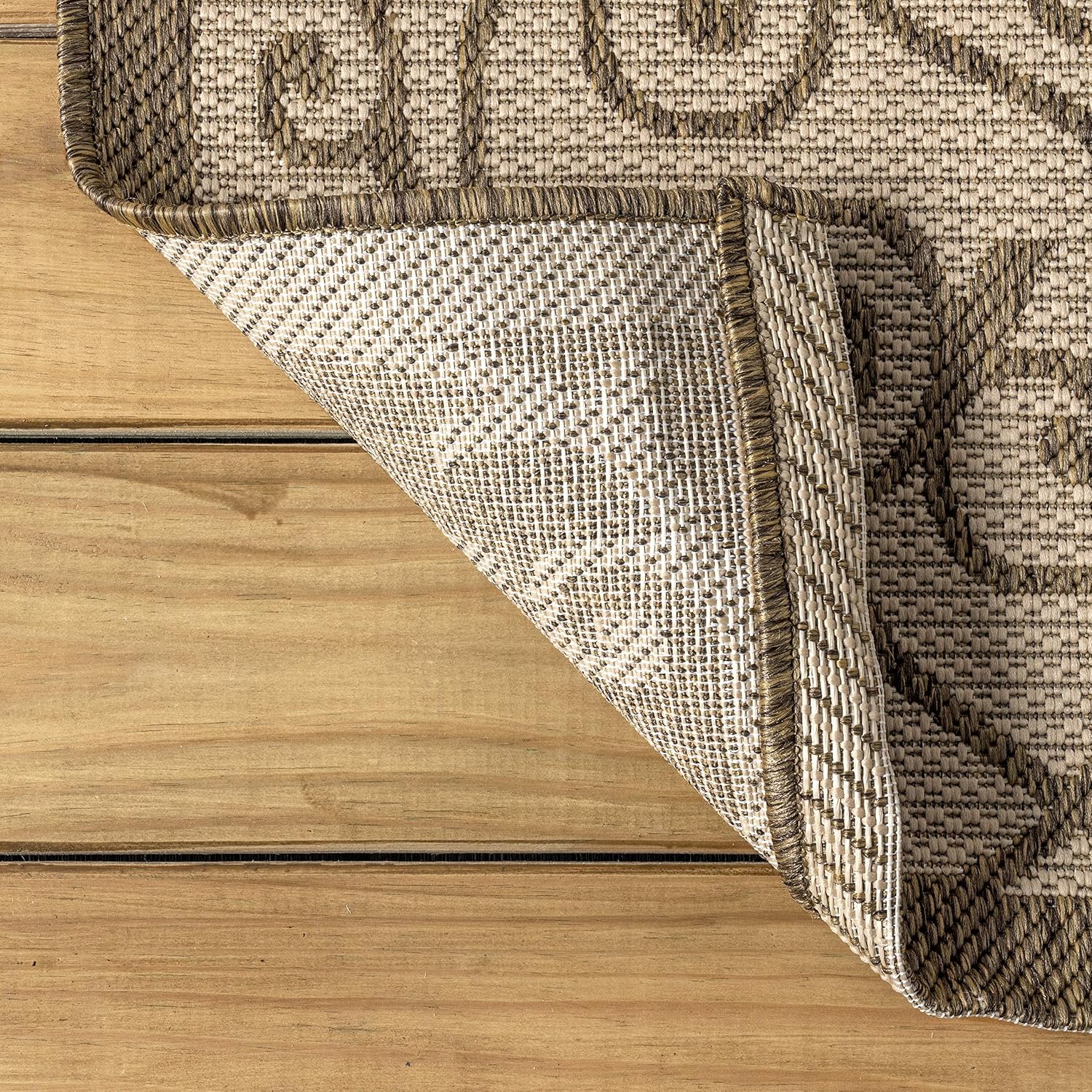 JONATHAN Y Vintage Filigree Indoor Outdoor Area Rug 9X12 Beige/Brown, Madrid Textured Weave for Backyard, Patio, Porch, Easy-Cleaning, High Traffic, Pet-Friendly, Non-Shedding (SMB107B-9)